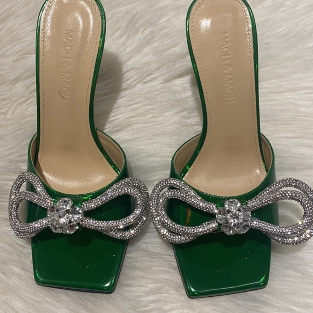 New Mach & Mach Double‎ Bow slide sandal size 36.5EU - Picture 3 of 12